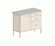 Стол лабораторный С-4КГ 985х610х900
